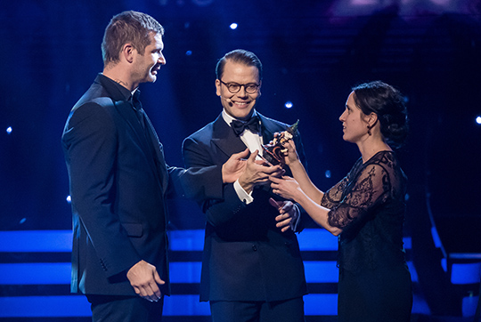 2019 års ”Årets Peppare” tilldelades Goodsports Patrik Asplund. Med på scen för att ta emot priset var även Hannah Andrén från Goodsport. 