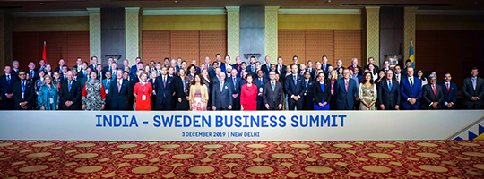 Deltagarna i India Sweden Business Summit. 