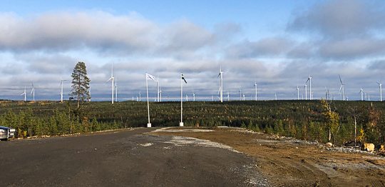 Markbygden Vind har plats för över 1 000 vindkraftverk och beräknas bli en av Europas största vindkraftsanläggningar. 