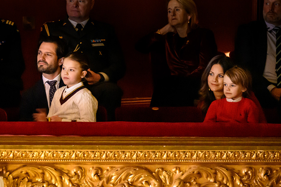 Prins Carl Philip, Prinsessan Sofia, Prins Alexander och Prins Gabriel.