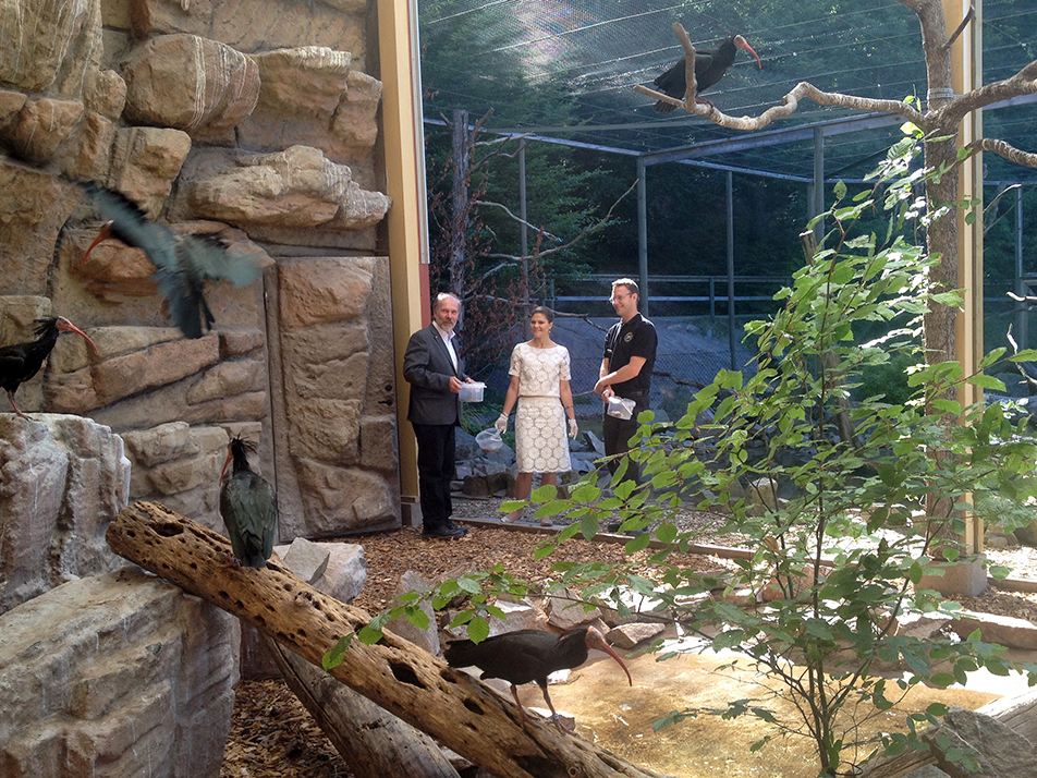 Kronprinsessan besökte parken 2014 då Nordens Ark firade 25-årsjubileum.