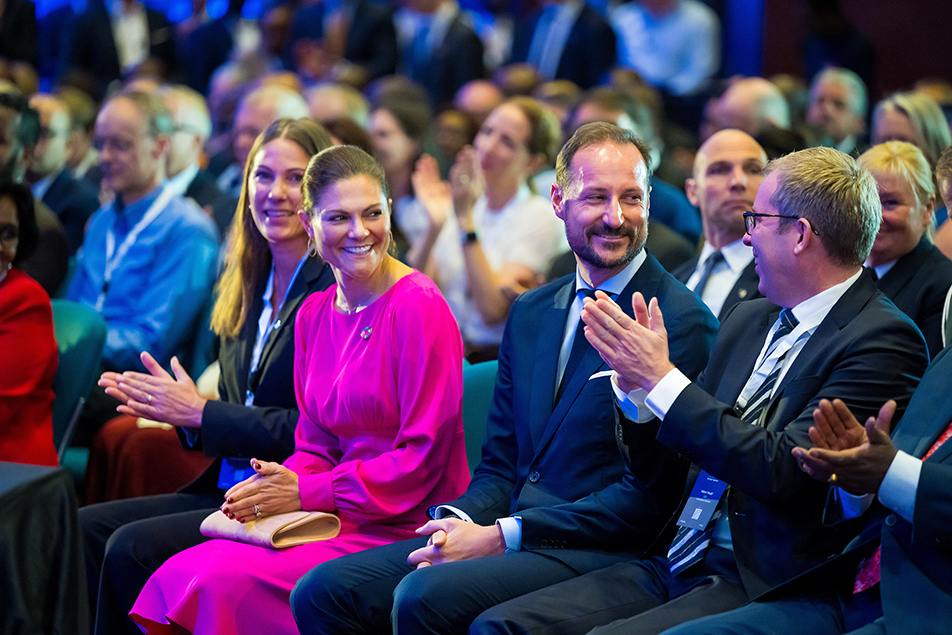The Crown Princess of Sweden and The Crown Prince of Norway attended an industry seminar organised by Business Sweden and Innovation Norway. 