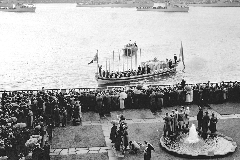 The opening of Stockholm City Hall in 1923. 