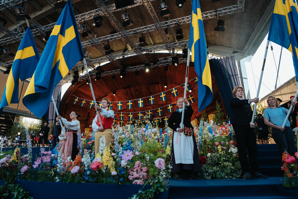 The National Day celebrations on the Solliden Stage. 