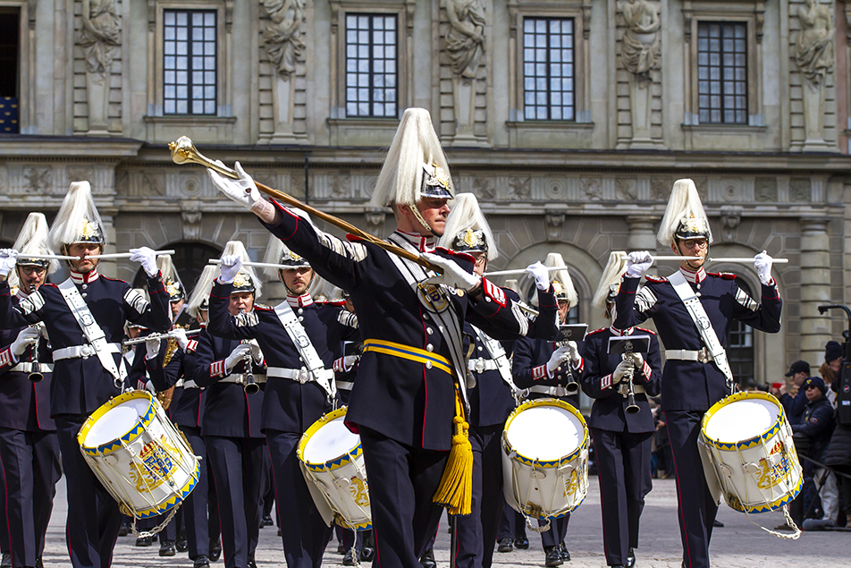 Several military bands from the Armed Forces Music Corps took part in the celebrations at the Royal Palace. 