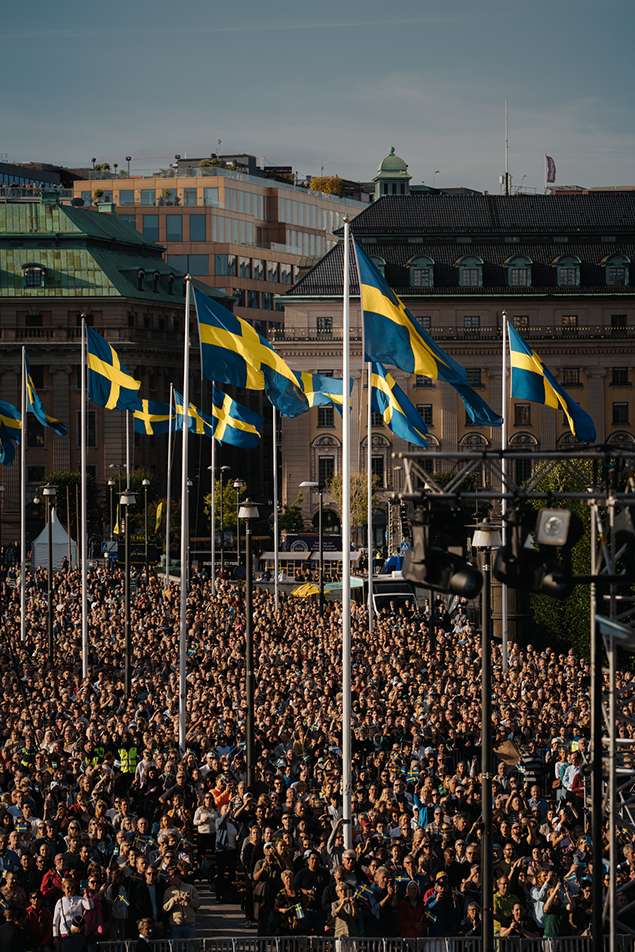 Norrbro fylldes jubileumsfirare vid Stockholms stads konsert.