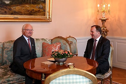 Kungen och statsminister Stefan Löfven. 