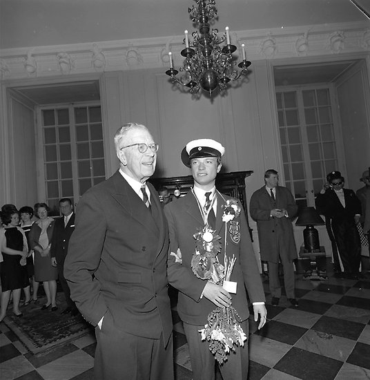 HM The King Gustaf VI Adolf  and HRH The Crown Prince 1966