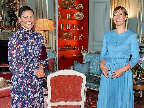 Kronprinsessan gav audiens för Estlands president Kersti Kaljulaid.