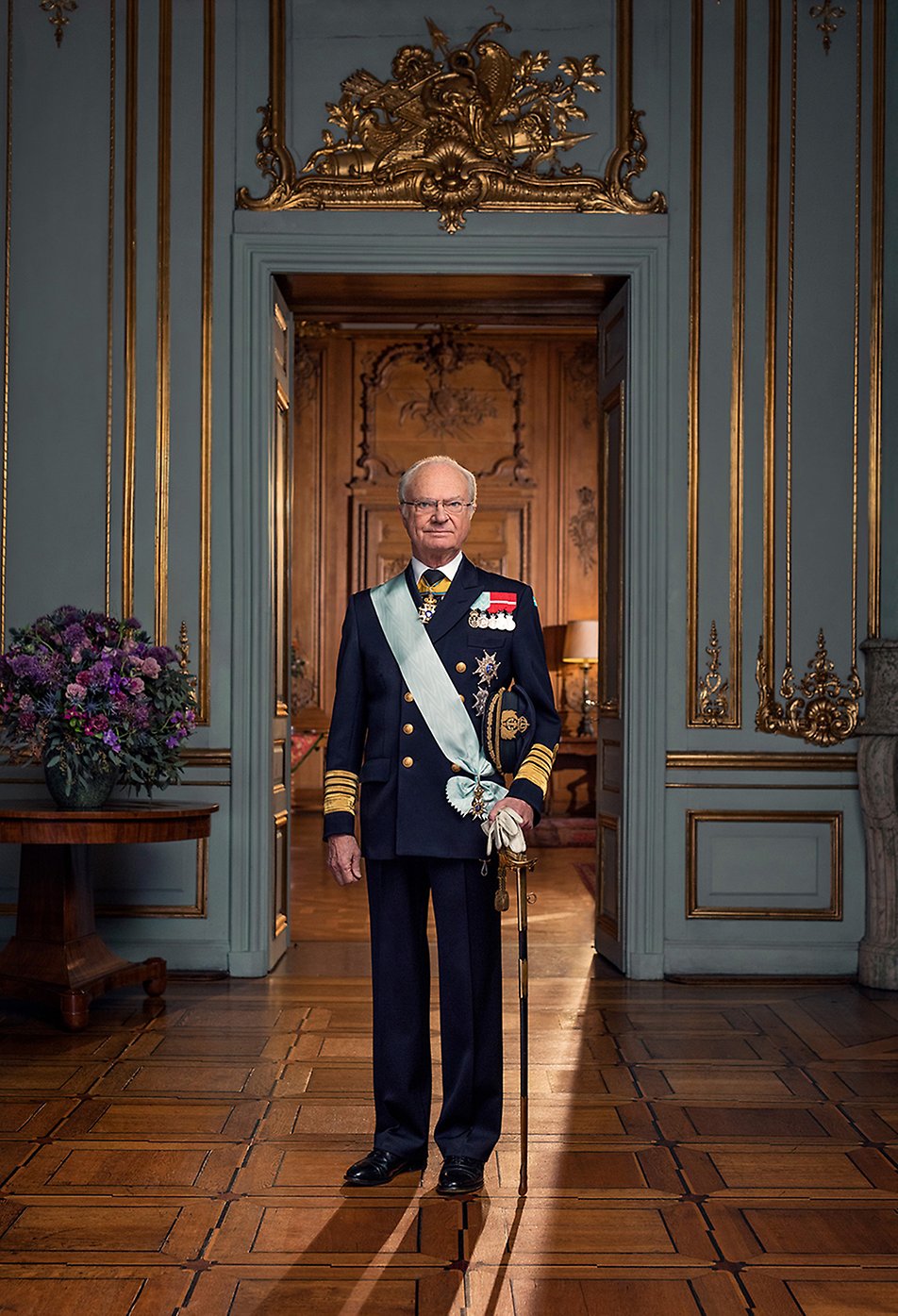 اعلیحضرت پادشاه کارل گوستاو شانزدهم. عکس: تورن اولبری/ دادگاه سلطنتی سوئد