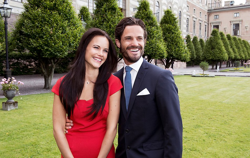 Prince Carl Philip and Miss Sofia Hellqvist hold a press conference at which they announce their engagement. 