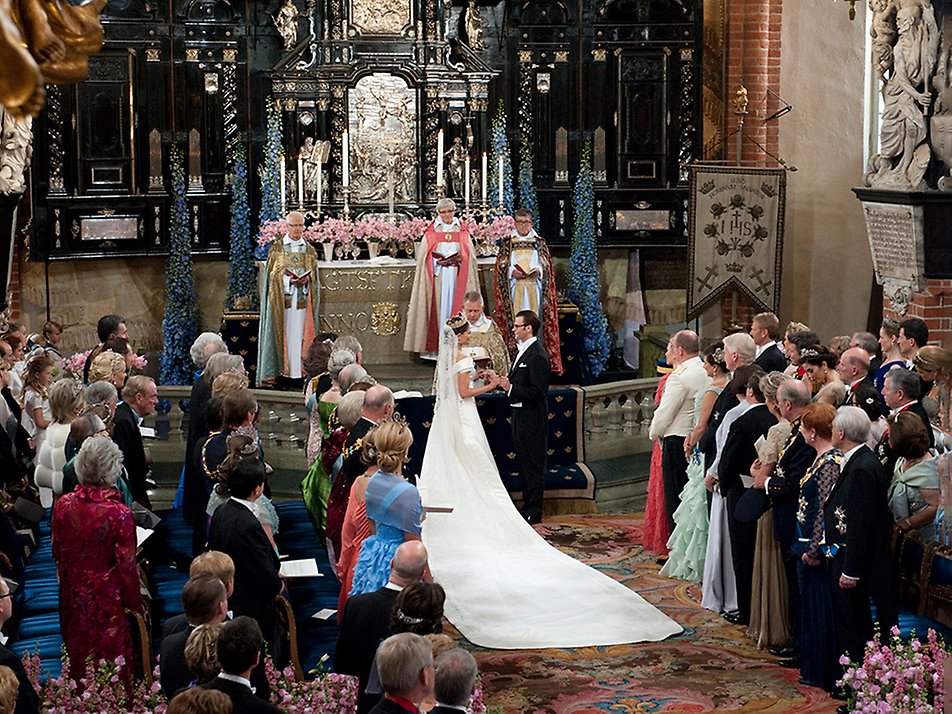 DD.KK.HH. Kronprinsessan och Prins Daniels bröllop 19 juni 2010.