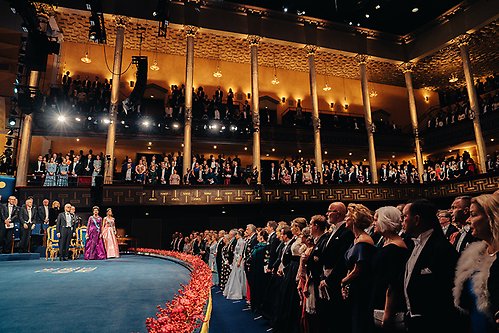 2022 års Nobelprisutdelning i Stockholms konserthus. 